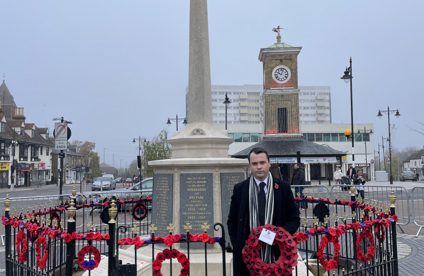 Remembrance Sunday in Hoddesdon