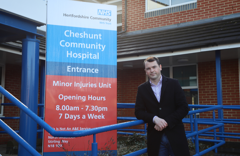 Lewis at Cheshunt Community Hospital