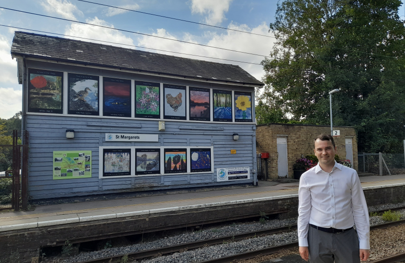 Lewis at St Margarets Station