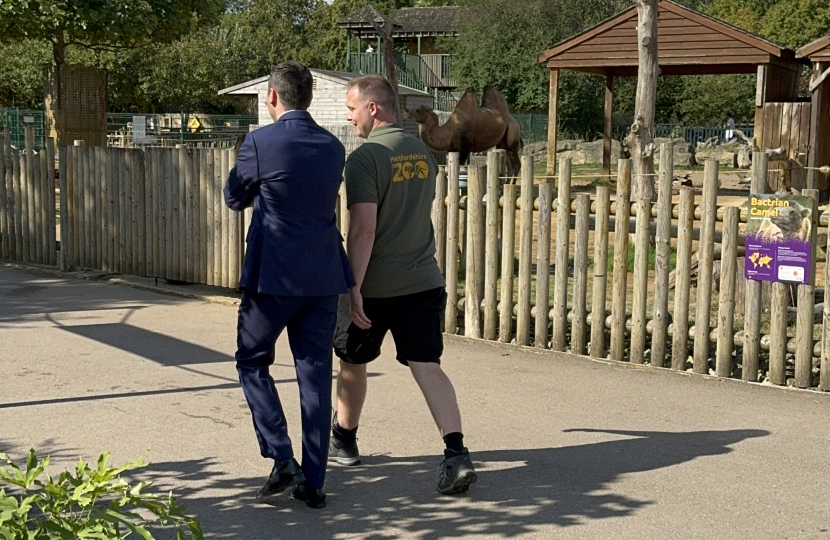 Lewis touring the zoo