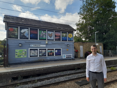 Lewis at St Margarets Station