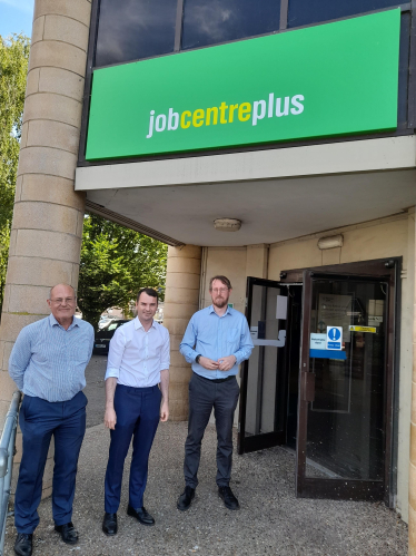 Lewis at Waltham Cross job centre